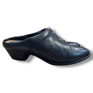 Ariat Western Leather Clogs Mules Black Slip On Women's Size 9B (10014269 (READ)